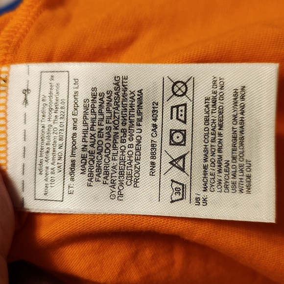 NWT Adidas Men's Orange and Blue Tank Top Size XL - Picture 7 of 7